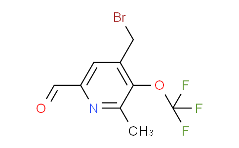 4-(Bromomethyl)-2-methyl-3-(trifluoromethoxy)pyridine-6-carboxaldehyde