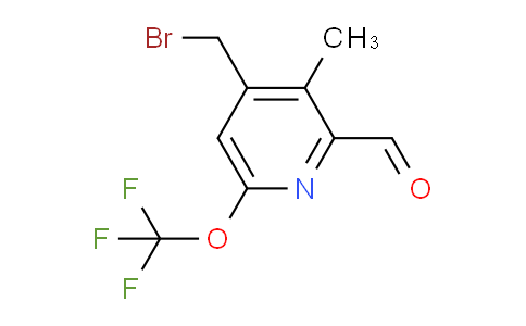 4-(Bromomethyl)-3-methyl-6-(trifluoromethoxy)pyridine-2-carboxaldehyde