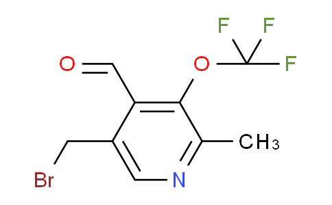 5-(Bromomethyl)-2-methyl-3-(trifluoromethoxy)pyridine-4-carboxaldehyde