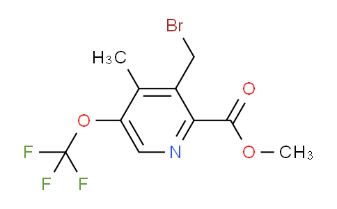 AM54059 | 1361770-09-3 | Methyl 3-(bromomethyl)-4-methyl-5-(trifluoromethoxy)pyridine-2-carboxylate