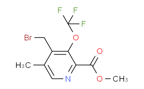 Methyl 4-(bromomethyl)-5-methyl-3-(trifluoromethoxy)pyridine-2-carboxylate