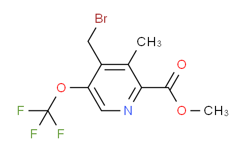 Methyl 4-(bromomethyl)-3-methyl-5-(trifluoromethoxy)pyridine-2-carboxylate