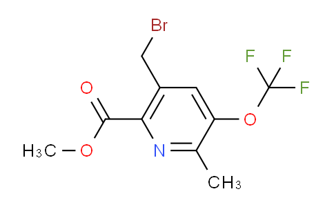 Methyl 5-(bromomethyl)-2-methyl-3-(trifluoromethoxy)pyridine-6-carboxylate