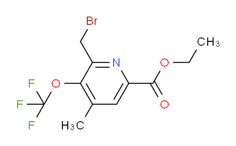 AM54095 | 1361793-87-4 | Ethyl 2-(bromomethyl)-4-methyl-3-(trifluoromethoxy)pyridine-6-carboxylate