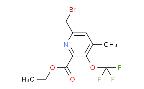 AM54097 | 1361898-09-0 | Ethyl 6-(bromomethyl)-4-methyl-3-(trifluoromethoxy)pyridine-2-carboxylate
