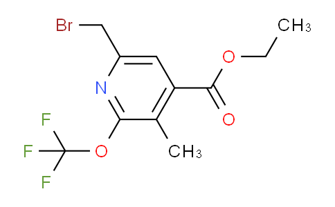 AM54104 | 1361815-14-6 | Ethyl 6-(bromomethyl)-3-methyl-2-(trifluoromethoxy)pyridine-4-carboxylate