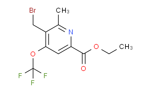 AM54105 | 1361735-10-5 | Ethyl 3-(bromomethyl)-2-methyl-4-(trifluoromethoxy)pyridine-6-carboxylate