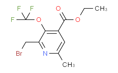 AM54106 | 1361793-97-6 | Ethyl 2-(bromomethyl)-6-methyl-3-(trifluoromethoxy)pyridine-4-carboxylate