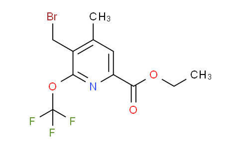 AM54111 | 1361770-49-1 | Ethyl 3-(bromomethyl)-4-methyl-2-(trifluoromethoxy)pyridine-6-carboxylate