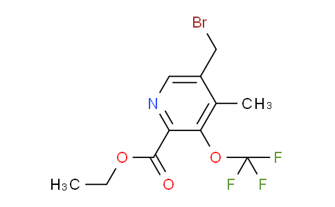 AM54113 | 1361735-18-3 | Ethyl 5-(bromomethyl)-4-methyl-3-(trifluoromethoxy)pyridine-2-carboxylate