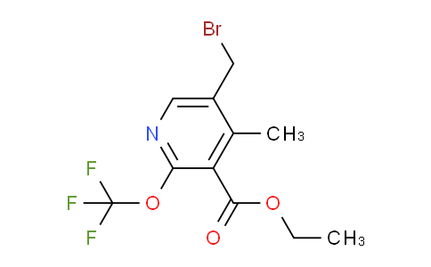 AM54115 | 1361815-34-0 | Ethyl 5-(bromomethyl)-4-methyl-2-(trifluoromethoxy)pyridine-3-carboxylate