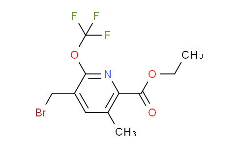 AM54117 | 1361898-21-6 | Ethyl 3-(bromomethyl)-5-methyl-2-(trifluoromethoxy)pyridine-6-carboxylate