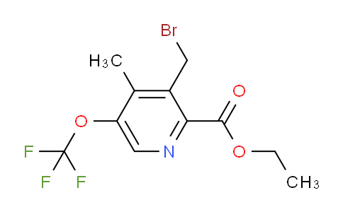 AM54118 | 1361804-34-3 | Ethyl 3-(bromomethyl)-4-methyl-5-(trifluoromethoxy)pyridine-2-carboxylate