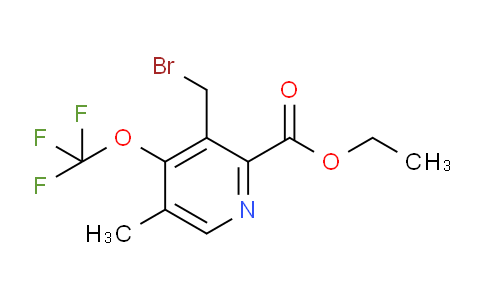 AM54121 | 1361909-04-7 | Ethyl 3-(bromomethyl)-5-methyl-4-(trifluoromethoxy)pyridine-2-carboxylate