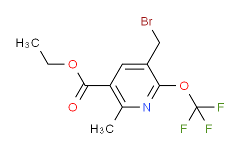Ethyl 3-(bromomethyl)-6-methyl-2-(trifluoromethoxy)pyridine-5-carboxylate