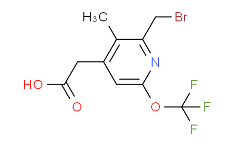 2-(Bromomethyl)-3-methyl-6-(trifluoromethoxy)pyridine-4-acetic acid