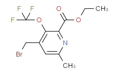 AM54141 | 1361804-40-1 | Ethyl 4-(bromomethyl)-6-methyl-3-(trifluoromethoxy)pyridine-2-carboxylate