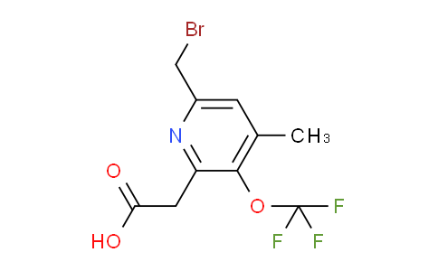 6-(Bromomethyl)-4-methyl-3-(trifluoromethoxy)pyridine-2-acetic acid