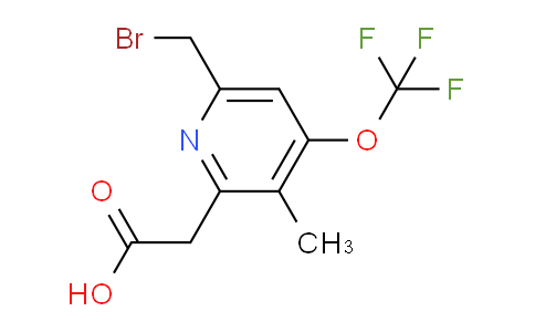 6-(Bromomethyl)-3-methyl-4-(trifluoromethoxy)pyridine-2-acetic acid