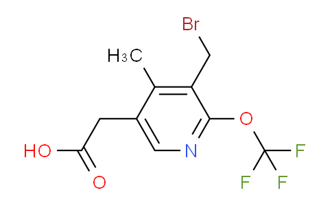 AM54177 | 1361755-35-2 | 3-(Bromomethyl)-4-methyl-2-(trifluoromethoxy)pyridine-5-acetic acid