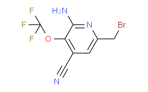 2-Amino-6-(bromomethyl)-4-cyano-3-(trifluoromethoxy)pyridine