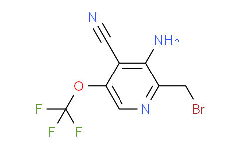 3-Amino-2-(bromomethyl)-4-cyano-5-(trifluoromethoxy)pyridine