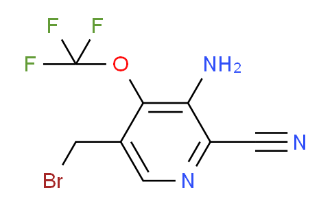 3-Amino-5-(bromomethyl)-2-cyano-4-(trifluoromethoxy)pyridine