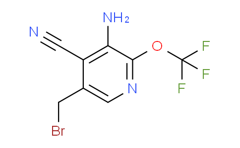 3-Amino-5-(bromomethyl)-4-cyano-2-(trifluoromethoxy)pyridine