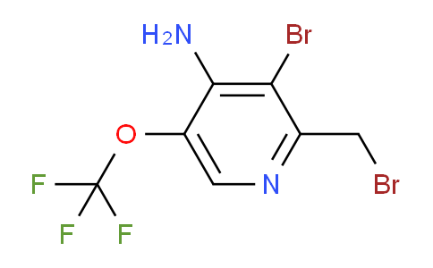 4-Amino-3-bromo-2-(bromomethyl)-5-(trifluoromethoxy)pyridine
