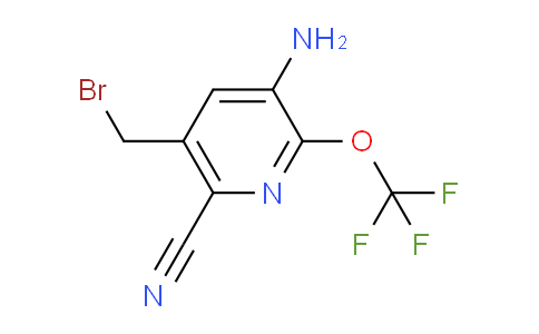 3-Amino-5-(bromomethyl)-6-cyano-2-(trifluoromethoxy)pyridine
