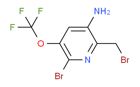 3-Amino-6-bromo-2-(bromomethyl)-5-(trifluoromethoxy)pyridine