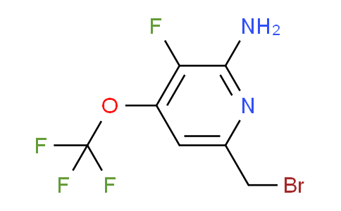 2-Amino-6-(bromomethyl)-3-fluoro-4-(trifluoromethoxy)pyridine