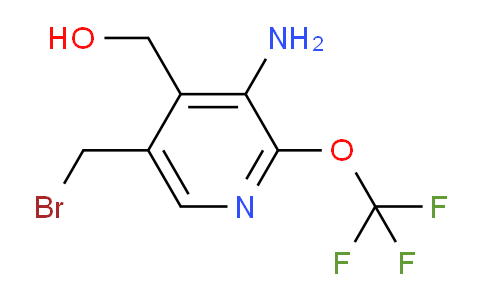 3-Amino-5-(bromomethyl)-2-(trifluoromethoxy)pyridine-4-methanol