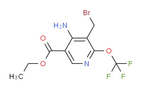 Ethyl 4-amino-3-(bromomethyl)-2-(trifluoromethoxy)pyridine-5-carboxylate