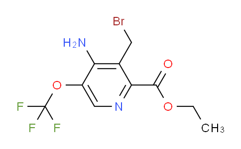 Ethyl 4-amino-3-(bromomethyl)-5-(trifluoromethoxy)pyridine-2-carboxylate