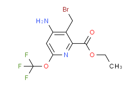 Ethyl 4-amino-3-(bromomethyl)-6-(trifluoromethoxy)pyridine-2-carboxylate
