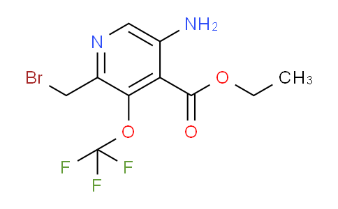 Ethyl 5-amino-2-(bromomethyl)-3-(trifluoromethoxy)pyridine-4-carboxylate