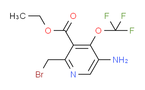 Ethyl 5-amino-2-(bromomethyl)-4-(trifluoromethoxy)pyridine-3-carboxylate