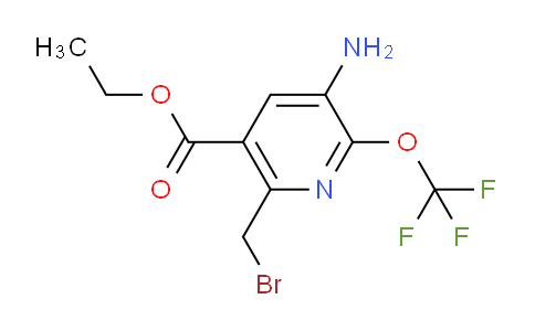 Ethyl 3-amino-6-(bromomethyl)-2-(trifluoromethoxy)pyridine-5-carboxylate
