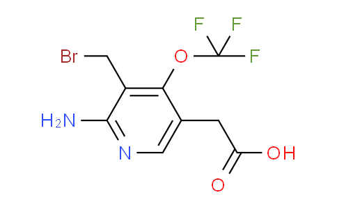 2-Amino-3-(bromomethyl)-4-(trifluoromethoxy)pyridine-5-acetic acid