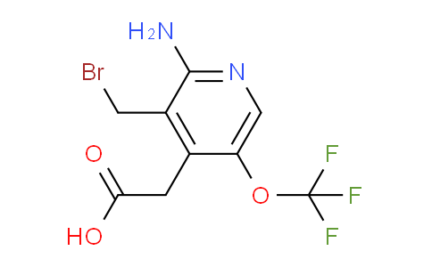 2-Amino-3-(bromomethyl)-5-(trifluoromethoxy)pyridine-4-acetic acid