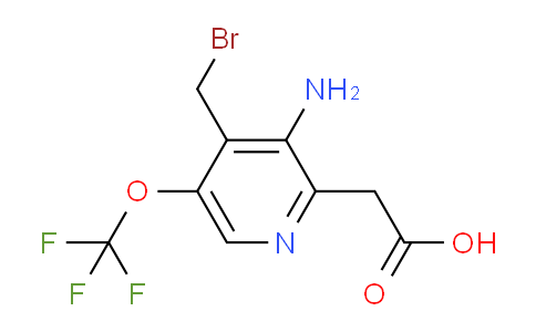 3-Amino-4-(bromomethyl)-5-(trifluoromethoxy)pyridine-2-acetic acid