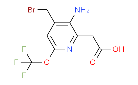 3-Amino-4-(bromomethyl)-6-(trifluoromethoxy)pyridine-2-acetic acid