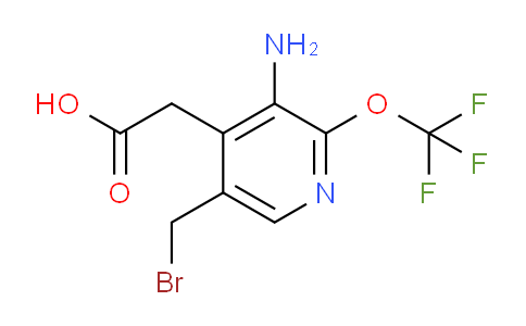 3-Amino-5-(bromomethyl)-2-(trifluoromethoxy)pyridine-4-acetic acid