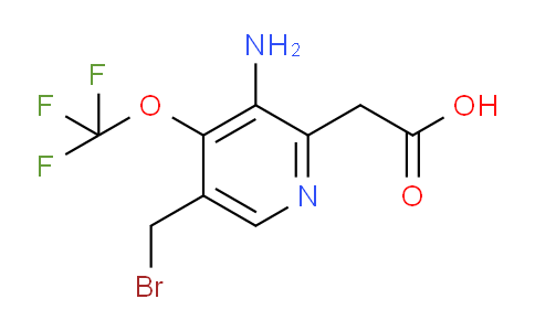 3-Amino-5-(bromomethyl)-4-(trifluoromethoxy)pyridine-2-acetic acid