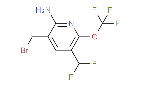 2-Amino-3-(bromomethyl)-5-(difluoromethyl)-6-(trifluoromethoxy)pyridine