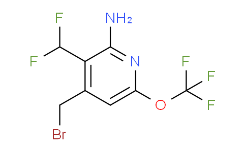 2-Amino-4-(bromomethyl)-3-(difluoromethyl)-6-(trifluoromethoxy)pyridine