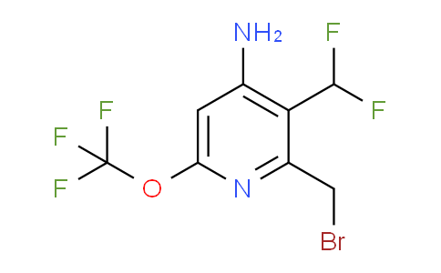 4-Amino-2-(bromomethyl)-3-(difluoromethyl)-6-(trifluoromethoxy)pyridine