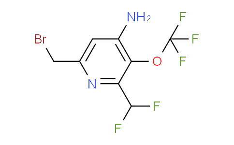 4-Amino-6-(bromomethyl)-2-(difluoromethyl)-3-(trifluoromethoxy)pyridine