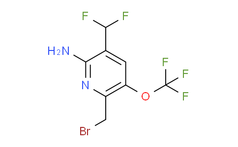 2-Amino-6-(bromomethyl)-3-(difluoromethyl)-5-(trifluoromethoxy)pyridine